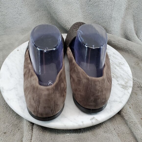 Ecco Shoes Womens EU 42 US 11 Brown Leather Touch Ballerina 2 Flats - Picture 6 of 10